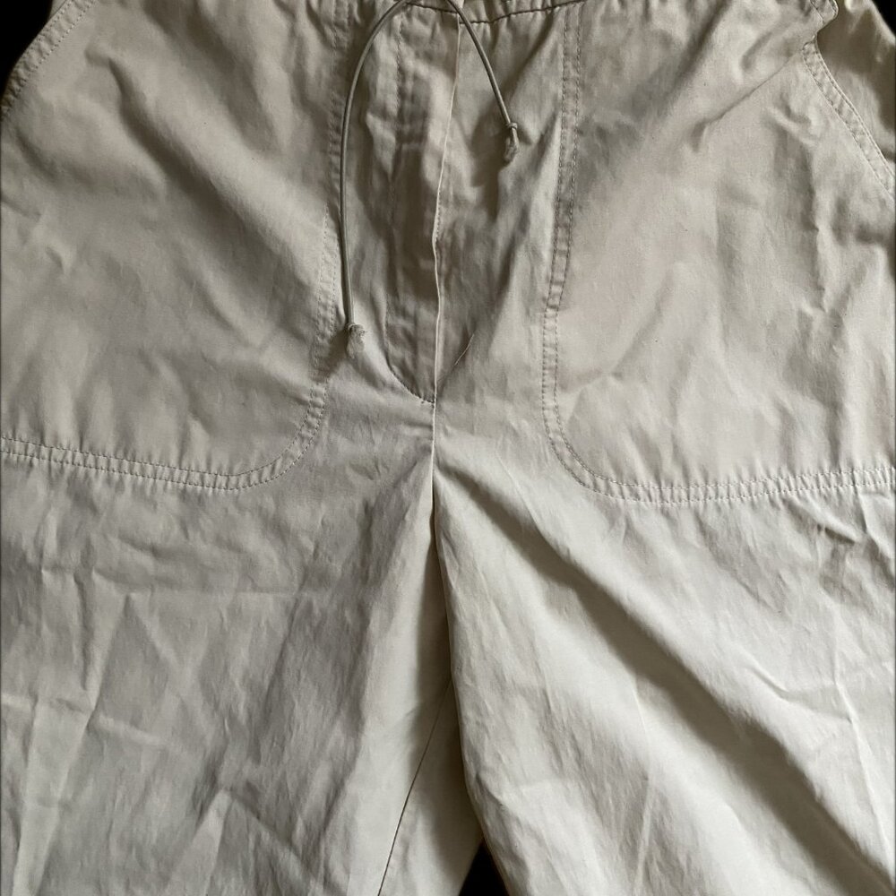 Beige Lightweight Khaki Drawstring Pants - Picture 10 of 10